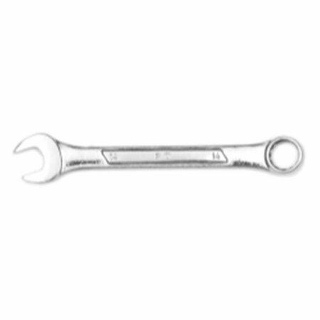 DENDESIGNS 6.62 in. Long Raised Panel Chrome Combination Wrench with 12 Point Box End - 14 mm DE3538924
